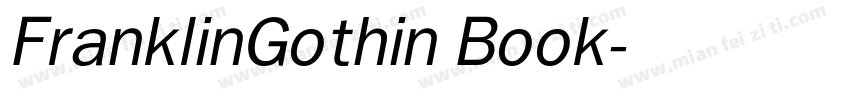 FranklinGothin Book字体转换
